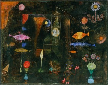  pez Lienzo - Pez mágico Paul Klee
